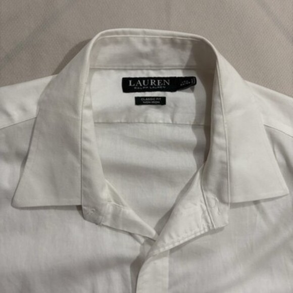 Lauren Ralph Lauren Other - Lauren Ralph Lauren Classic Fit White Dress Shirt – Non-Iron, 17.5 / 34–35
